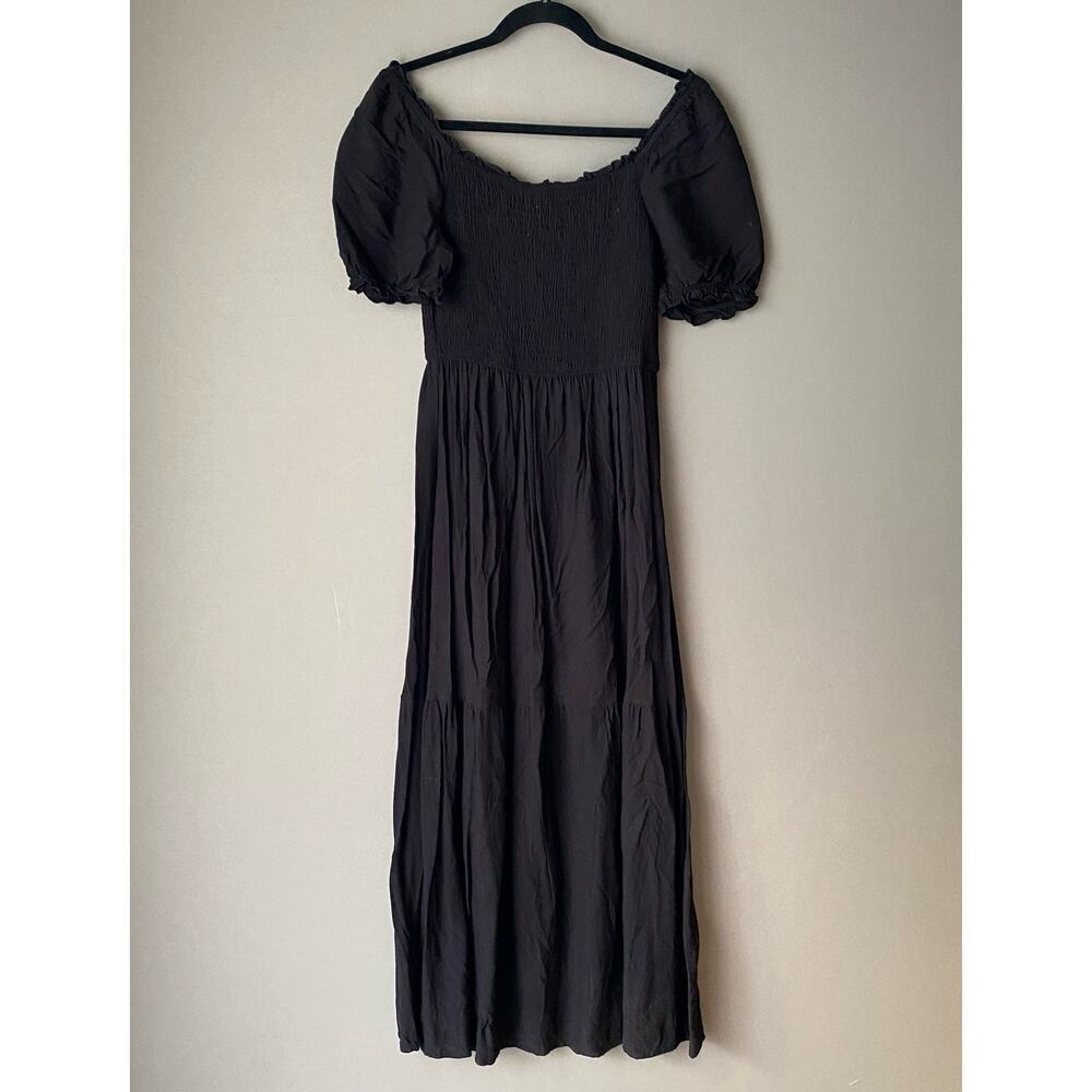 Zessica sz S black short sleeve‎ maxi sundress dress - Picture 7 of 9